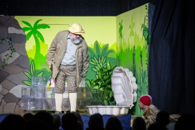 König Pumponell der 55. (Dr. Norbert Husfeld) und Seele-Fant (Janosch Reichrath)