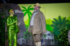 Wawa (Szymon Urbaniak) und König Pumponell der 55. (Dr. Norbert Husfeld)